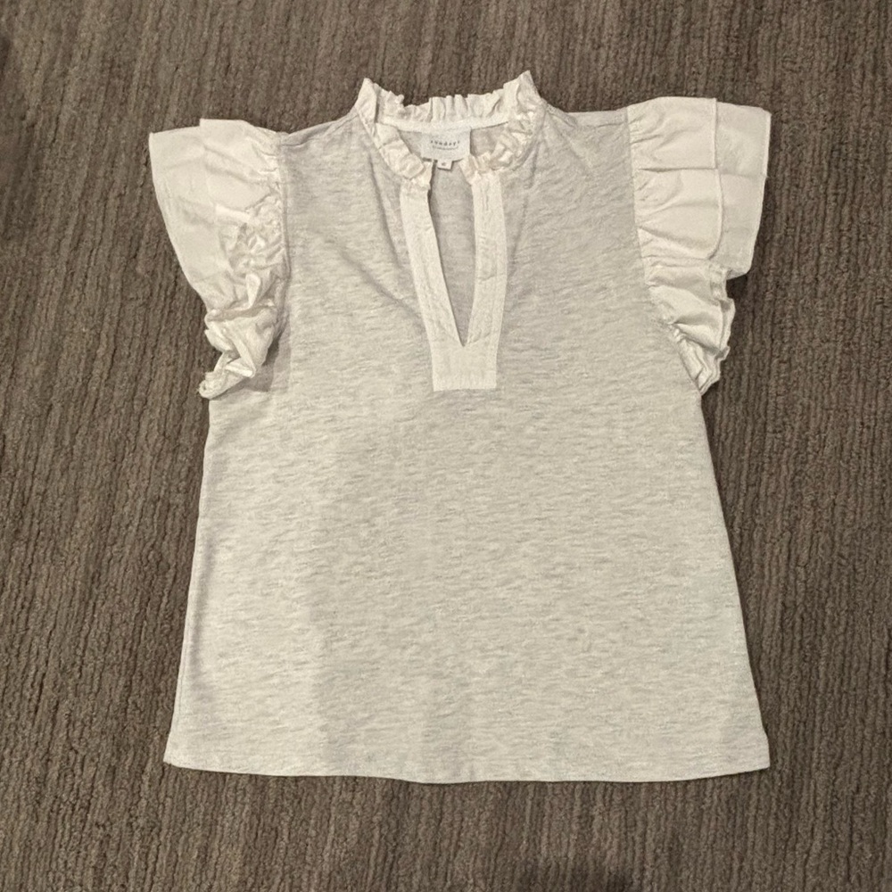 Sundays Ruffled Sleeve Top